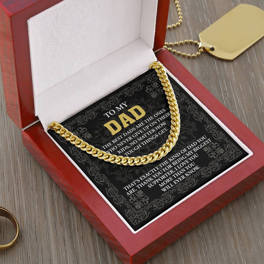 Cuban Link Chain Gift For Father, Gift For Father, Birthday Gift, Father's Day Gift