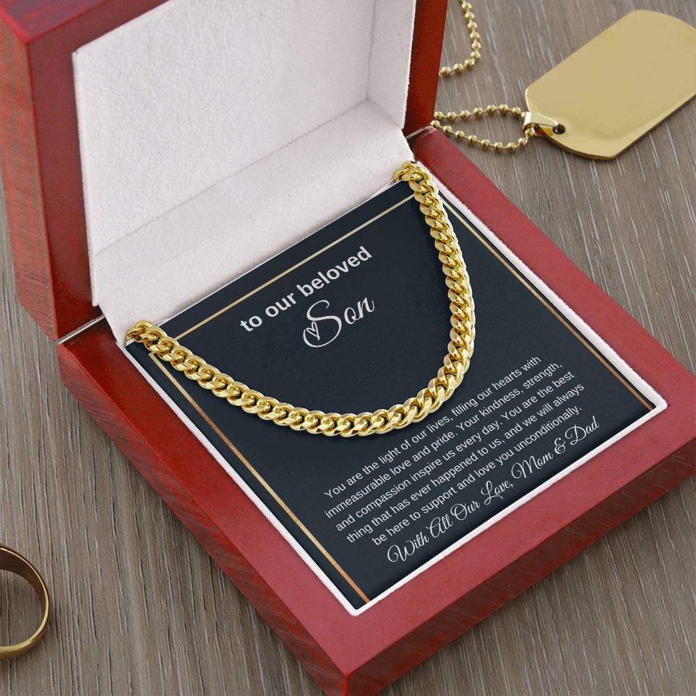 Cuban Link Necklaces: A Fusion of Style and Love, Gift for Son, To My Son Gift