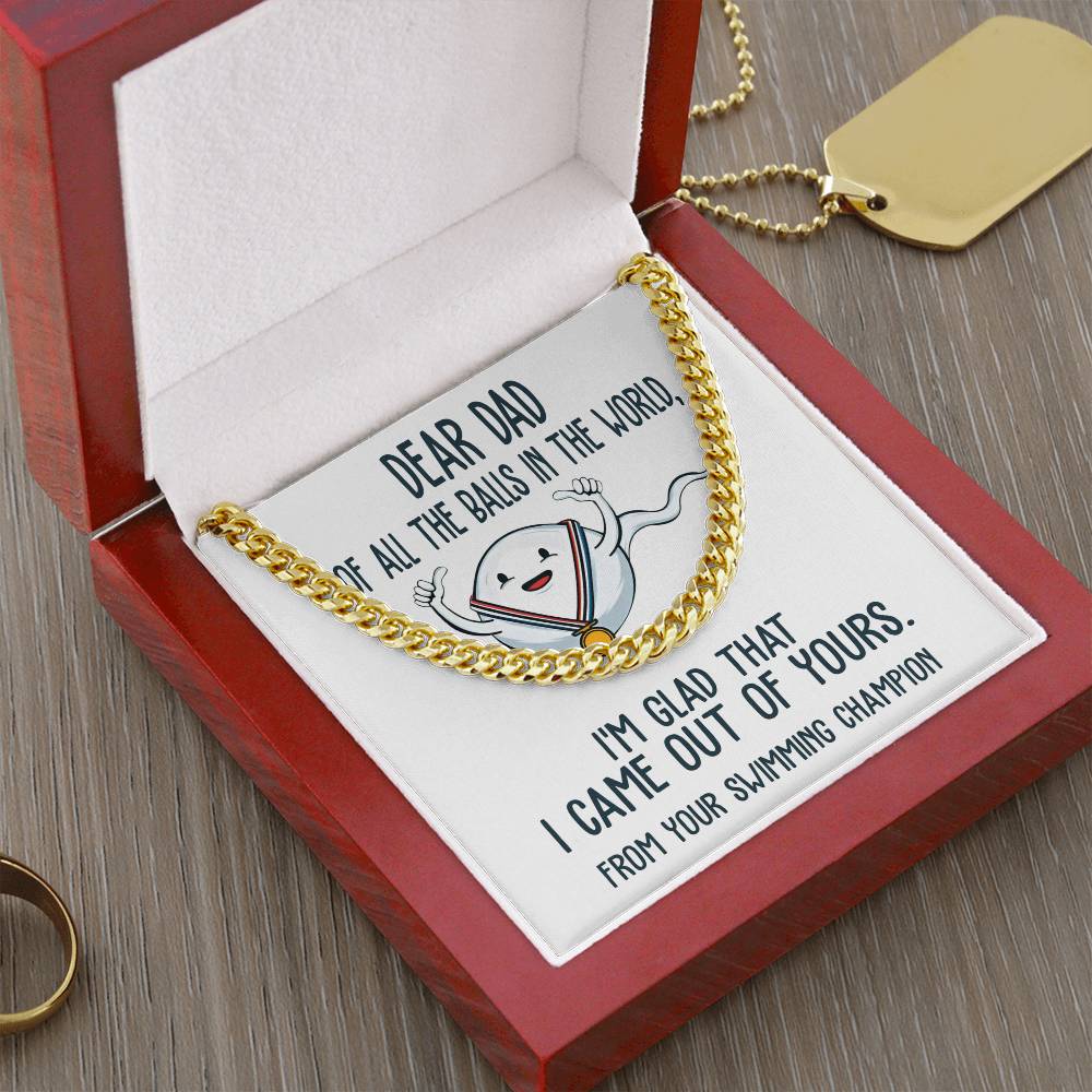 Cuban Link Chain Necklace  Gift For Dad, Gift For Father, Birthday Gift, Father's Day Gift