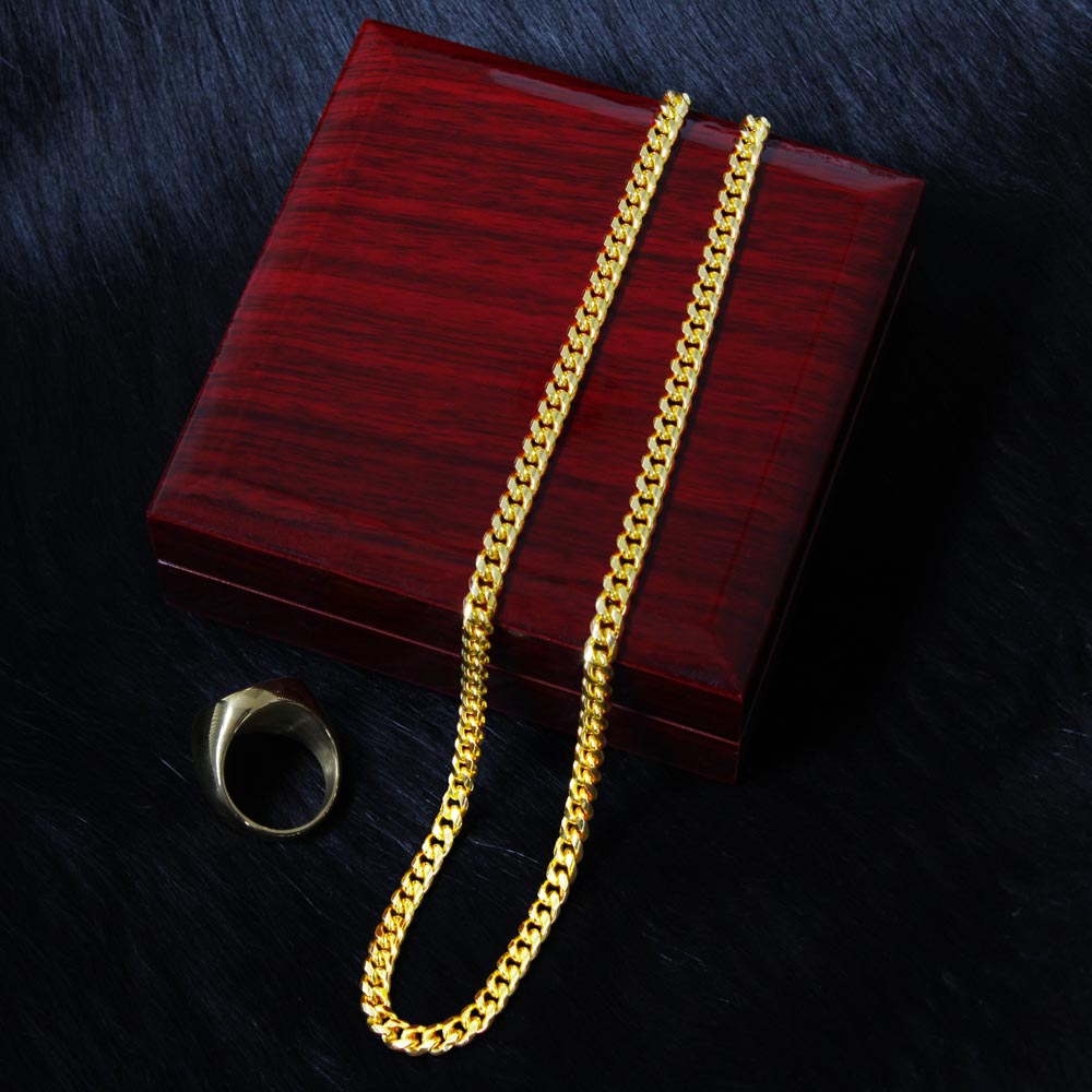 Cuban Link Chain Necklace Gift for Dad, Gift for Father, Father's Day Gift