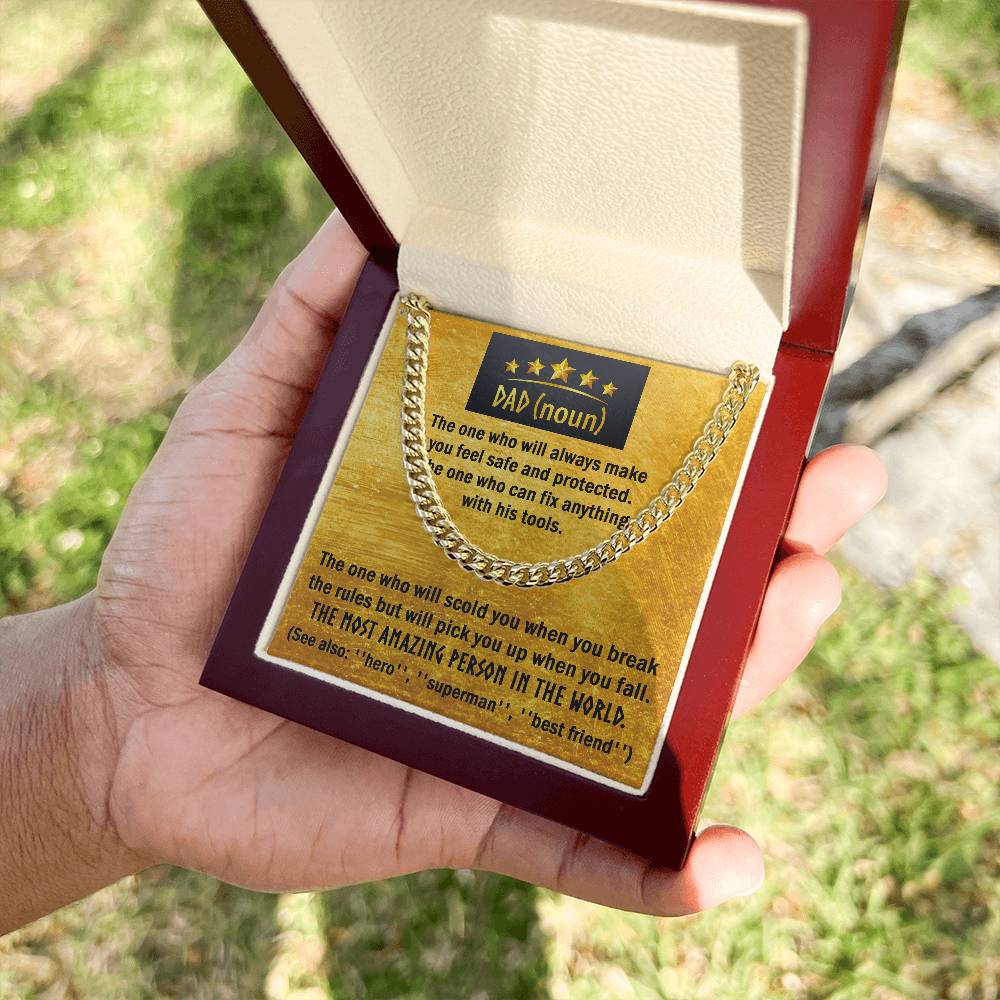 Cuban Link Chain Necklace, Gift For Dad, Gift For Father, Birthday Gift, Father's Day Gift