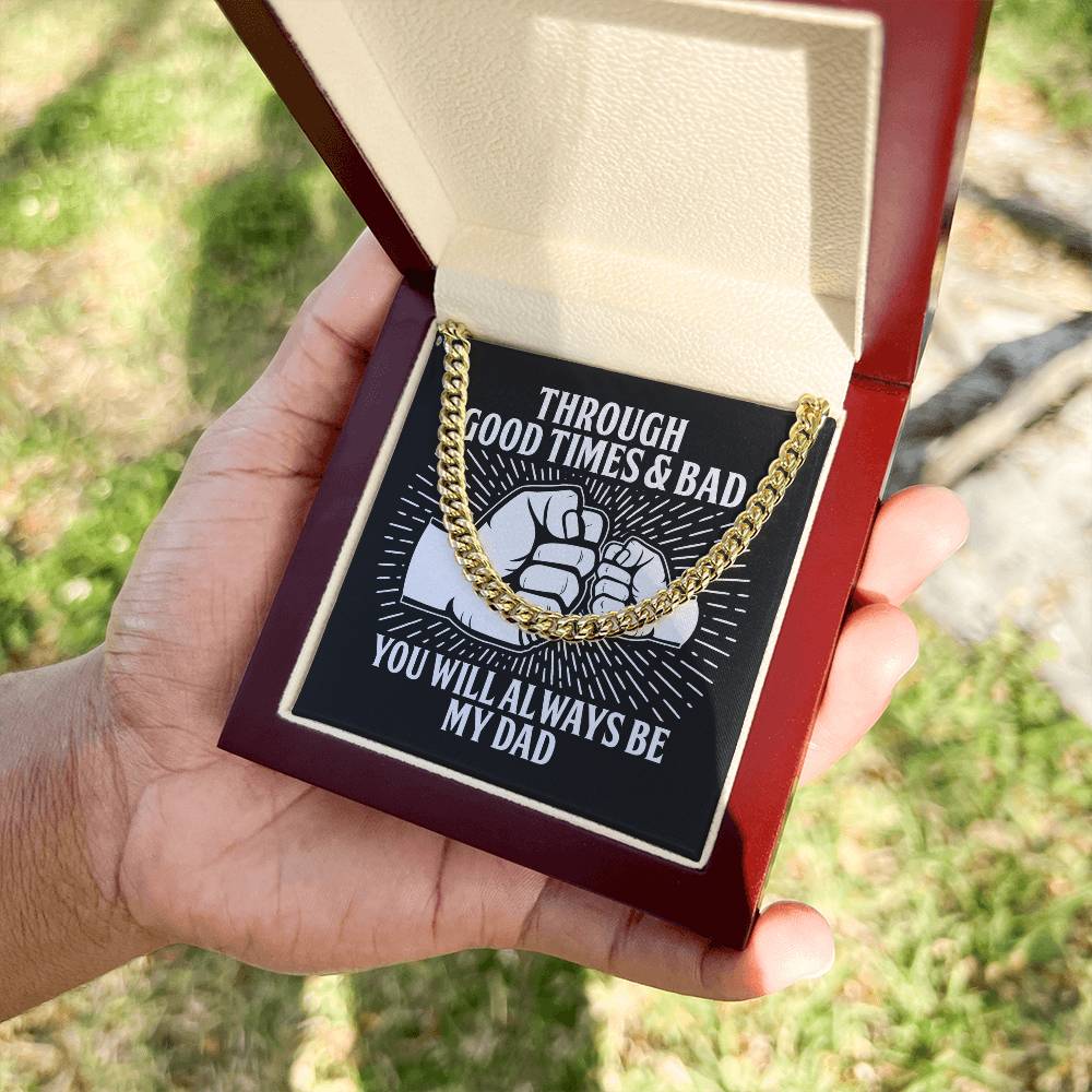 Cuban Link Chain Necklace, Gift For Dad, Gift For Father, Birthday Gift, Father's Day Gift