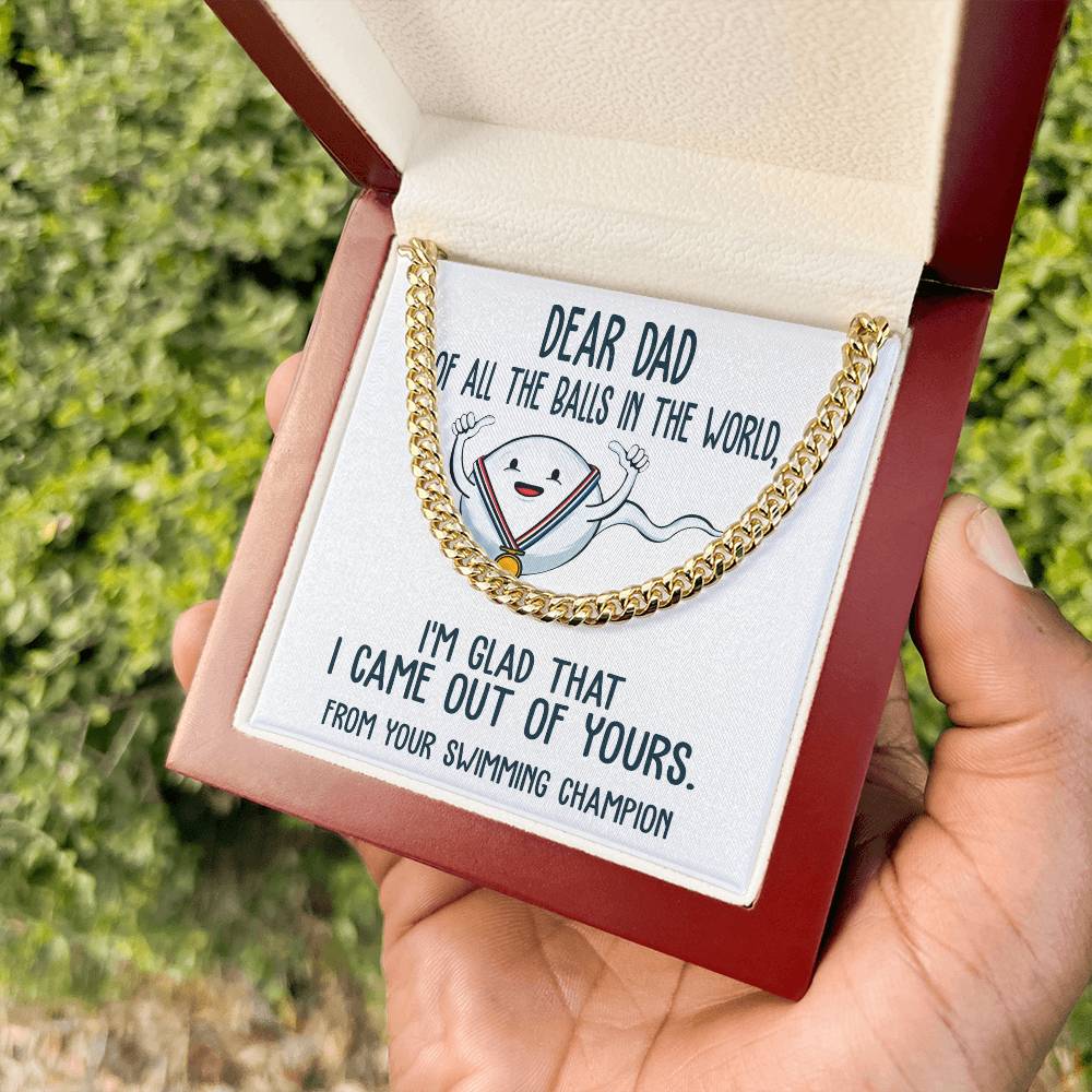 Cuban Link Chain Necklace  Gift For Dad, Gift For Father, Birthday Gift, Father's Day Gift