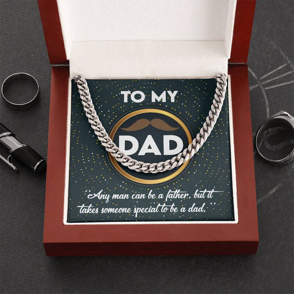 Cuban Chain Link  Necklace, Gift for Dad, Gift for Father, Birthday, Father's Day Gift