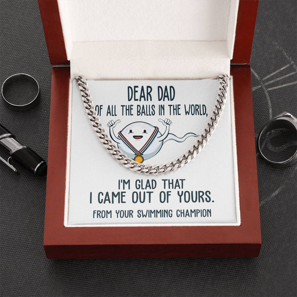 Cuban Link Chain Necklace  Gift For Dad, Gift For Father, Birthday Gift, Father's Day Gift
