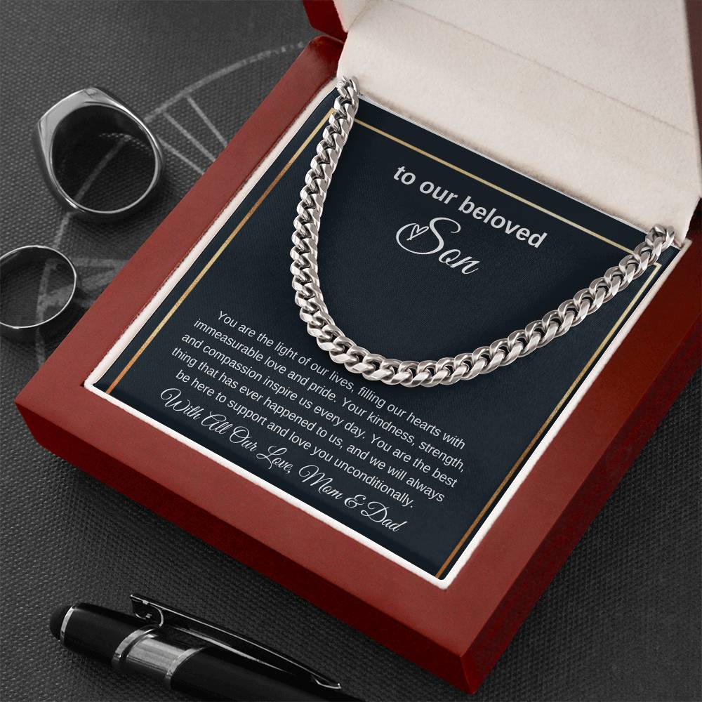 Cuban Link Necklaces: A Fusion of Style and Love, Gift for Son, To My Son Gift