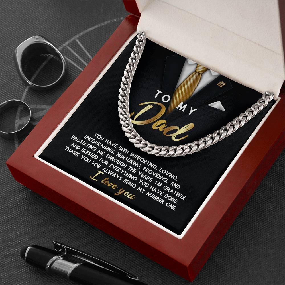 Cuban Link Chain Necklace, Gift for Dad, Gift for Father, Birthday,  Father's Day Gift