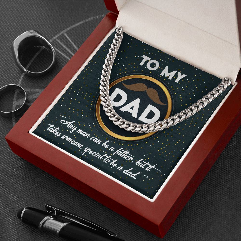 Cuban Chain Link  Necklace, Gift for Dad, Gift for Father, Birthday, Father's Day Gift