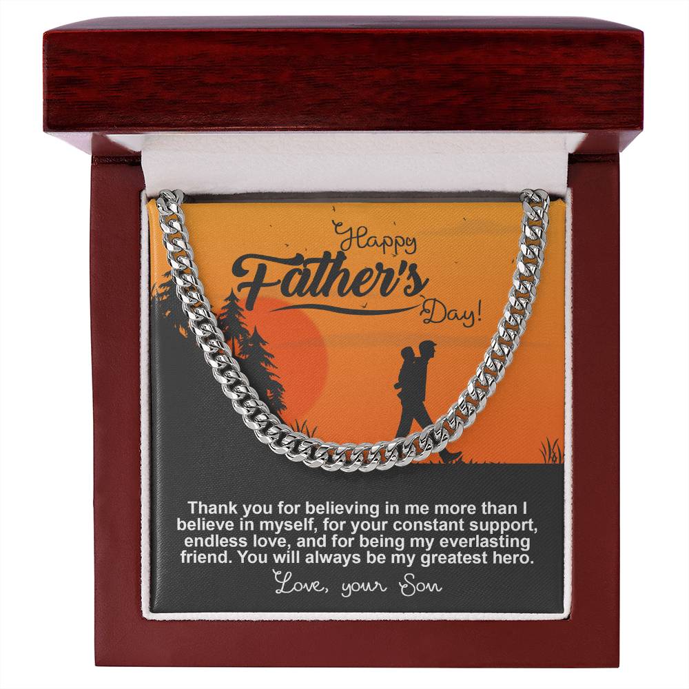 Cuban Chain Link  Gift For Dad from Son,Gift for Father, Birthday Gift, Father's Day Gift
