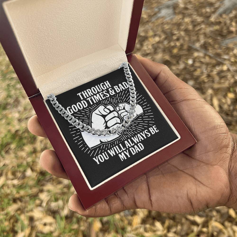 Cuban Link Chain Necklace, Gift For Dad, Gift For Father, Birthday Gift, Father's Day Gift