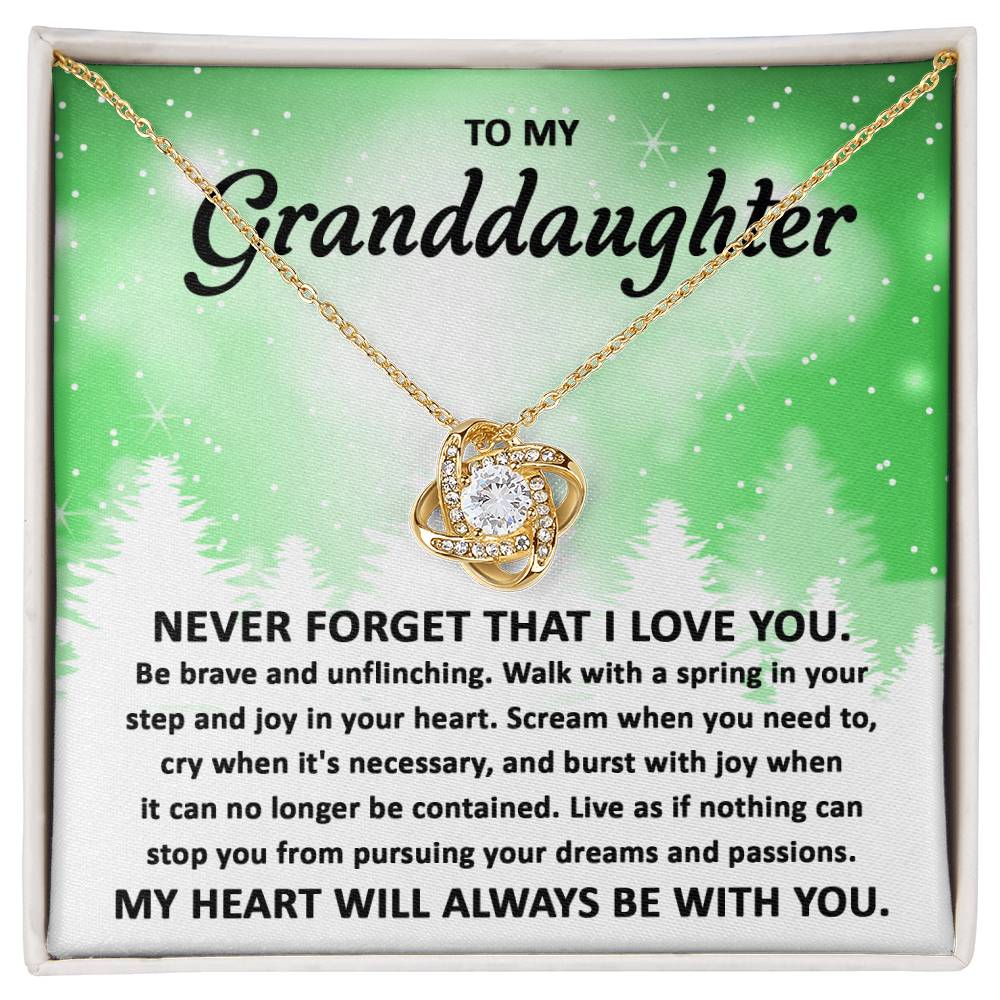 My Heart Will Always Be With You- Gift For Granddaughter