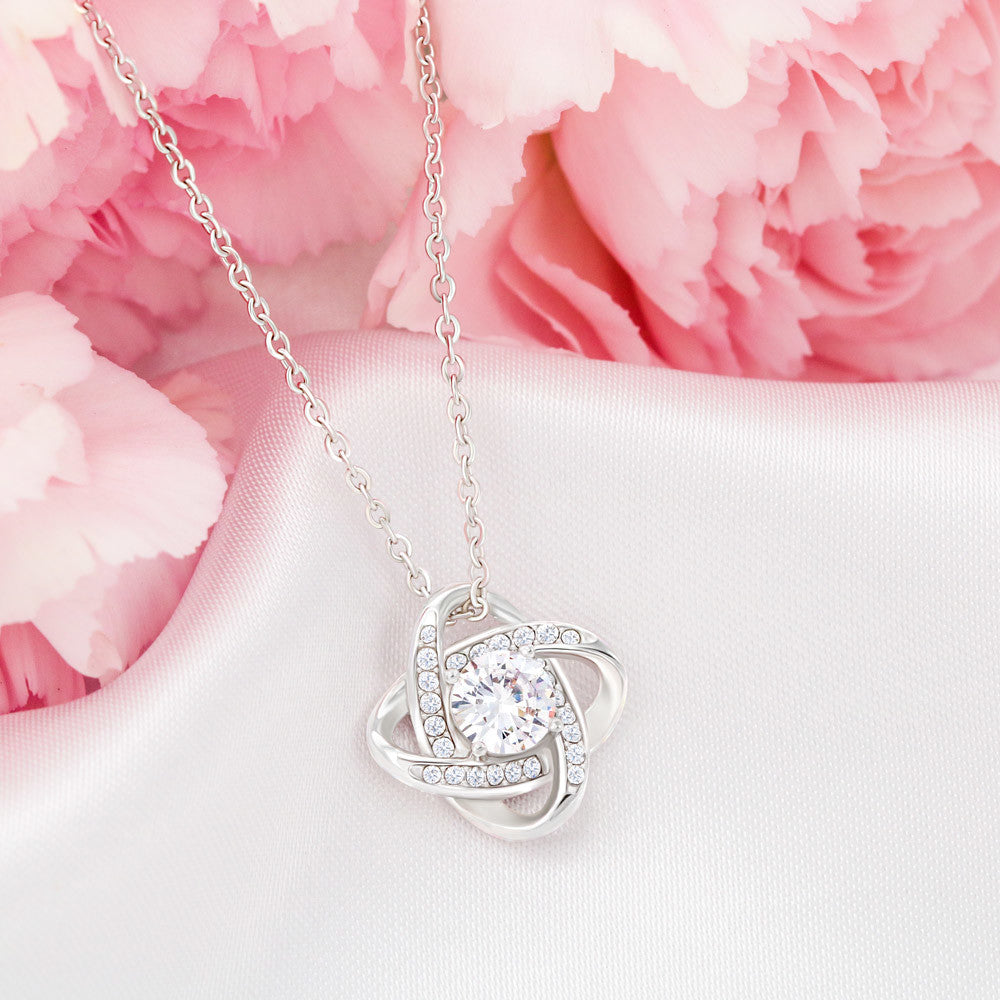 With All My Heart- Love Knot Necklace- Gift For Wife- Gift For Soulmate