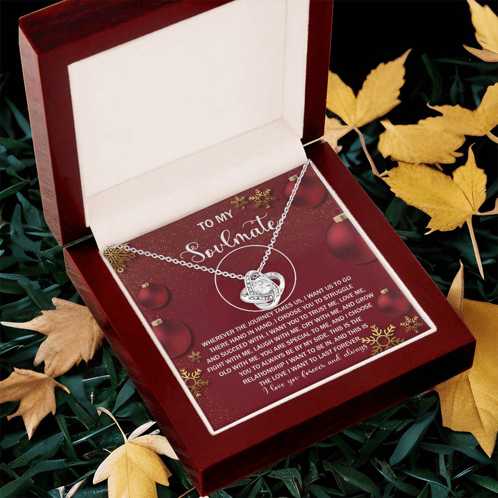 Gift For Soulmate, Love  Knot Necklace, Gift For Lover, Christmas Gift