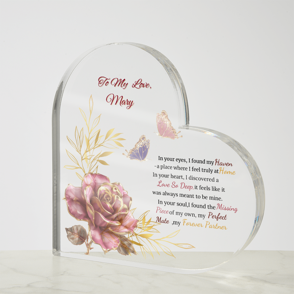 Heartfelt Devotion: A Message Plaque for Your Love- Gift For Wife, Gift For Soulmate