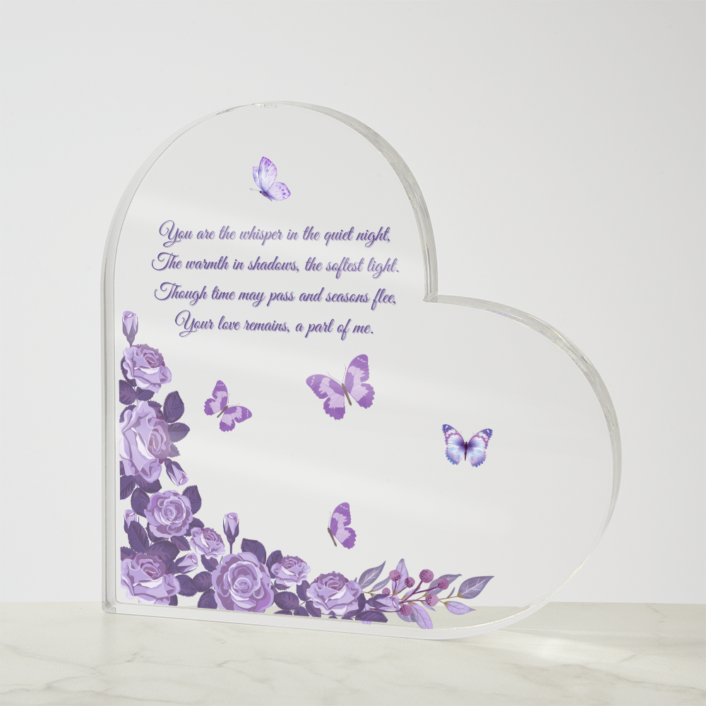 In Loving Memory: A Timeless Tribute Plaque – For Loved Ones We Hold Dear. Gift For Mom