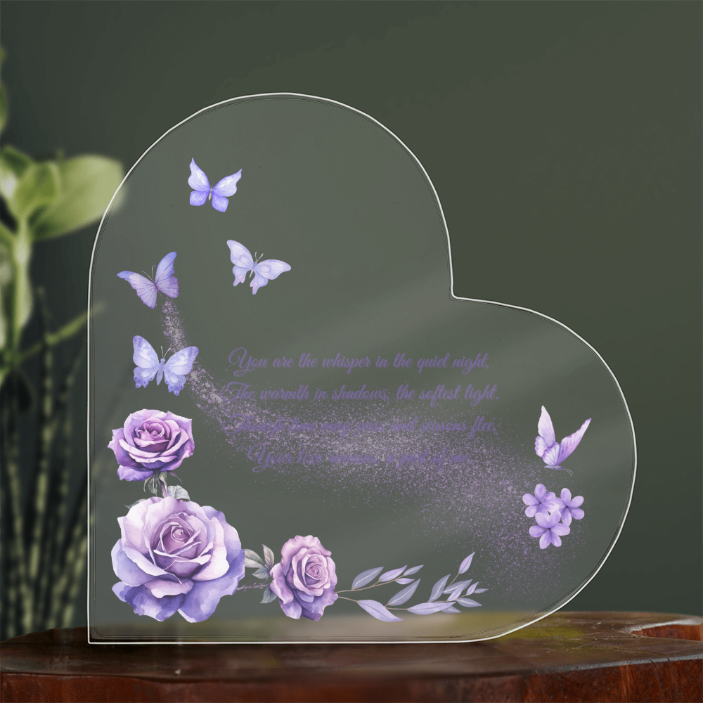 Whispers of Love: Butterfly & Rose Memorial Plaque – In Loving Memory of Those We Hold Dear