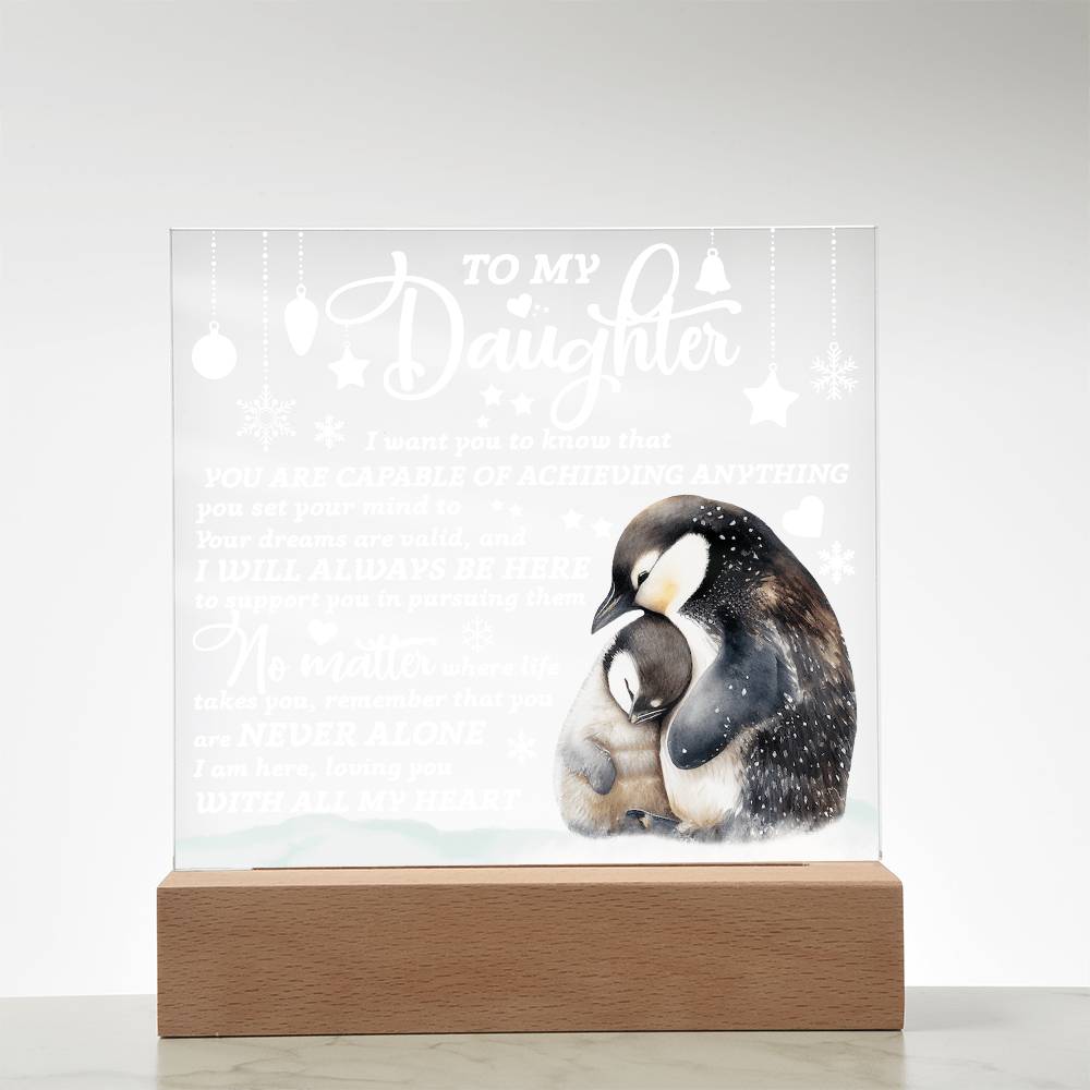 Mother and Child - Acrylic Square Plaque - Gift For Daughter