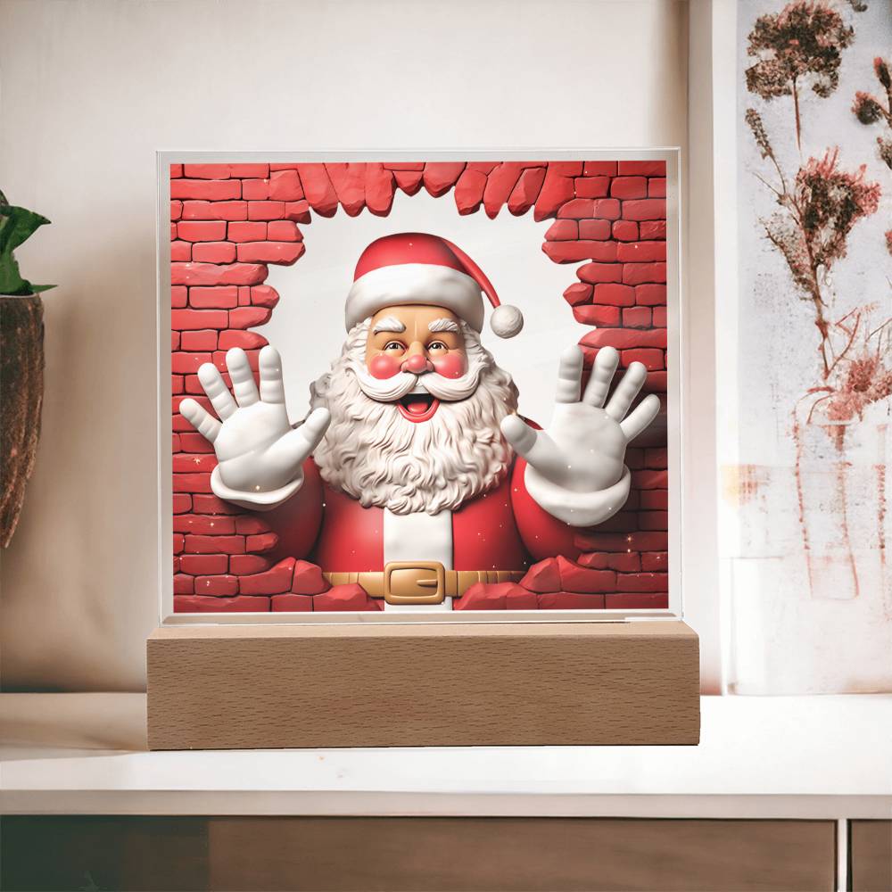 Santa Claus - Acrylic Square Plaque