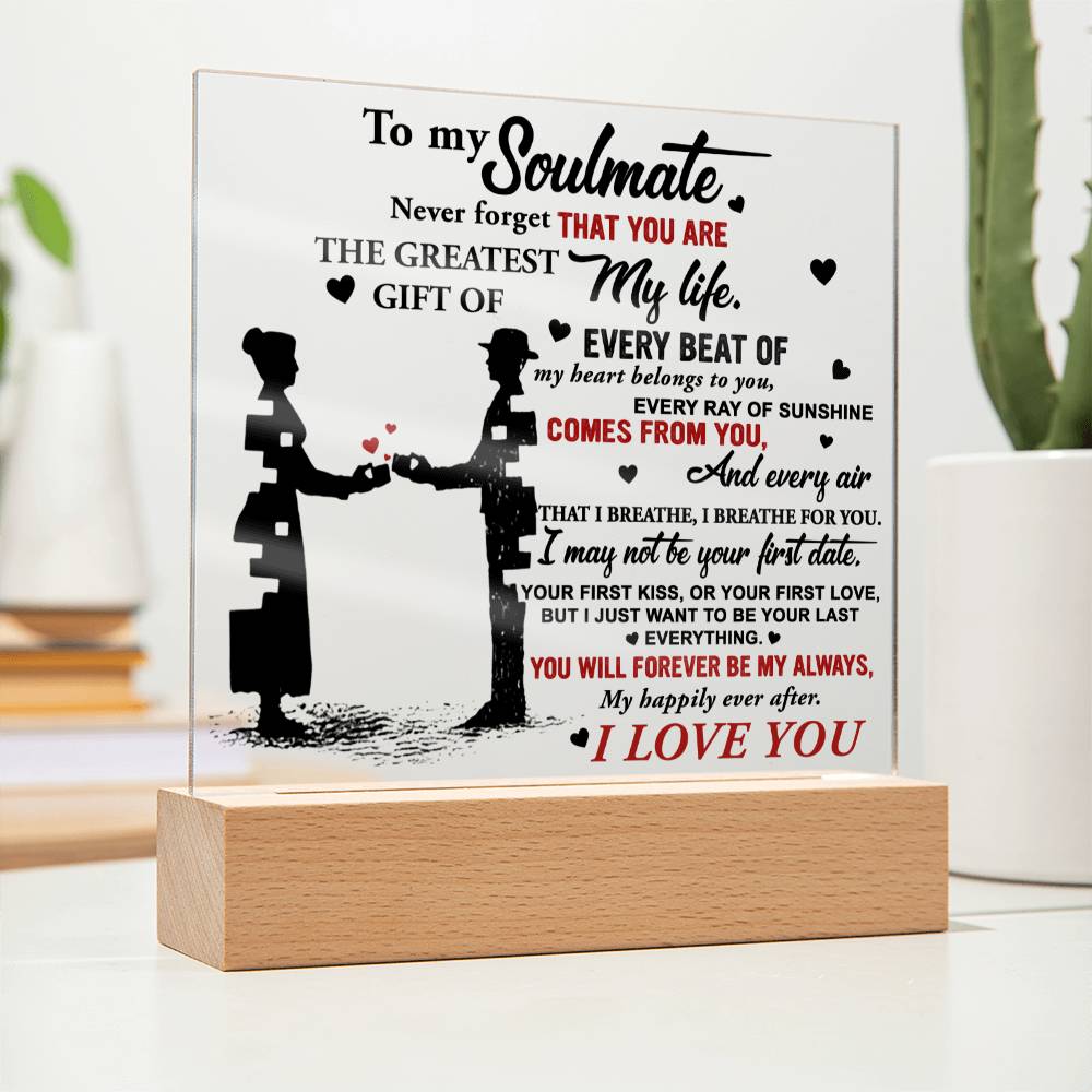 I Love You- Acrylic Square Plaque