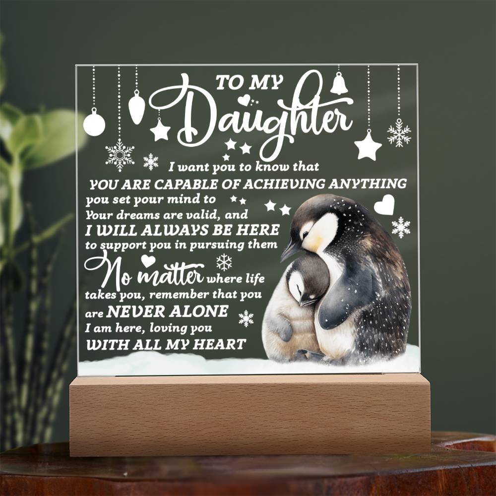 Mother and Child - Acrylic Square Plaque - Gift For Daughter