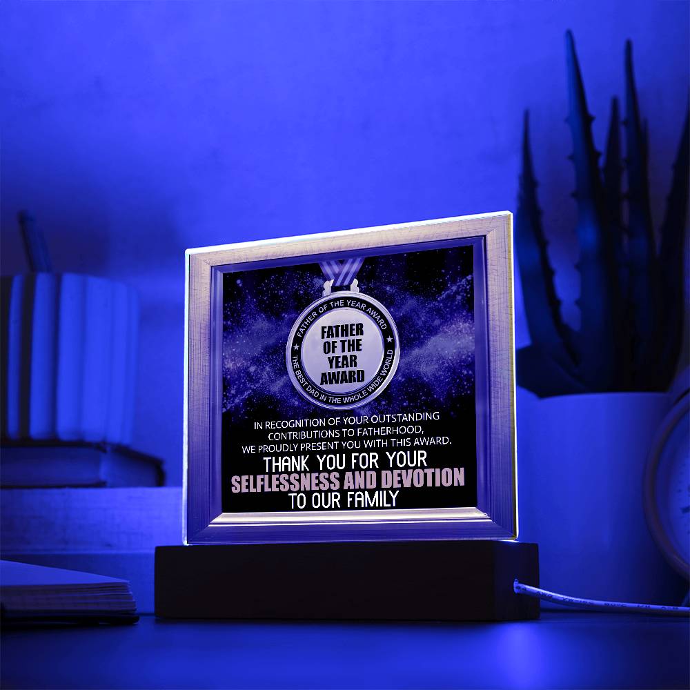 Printed Square Acrylic Plaque Gift for Dad, Gift For Father, Birthday Gift,Father's Day Gift