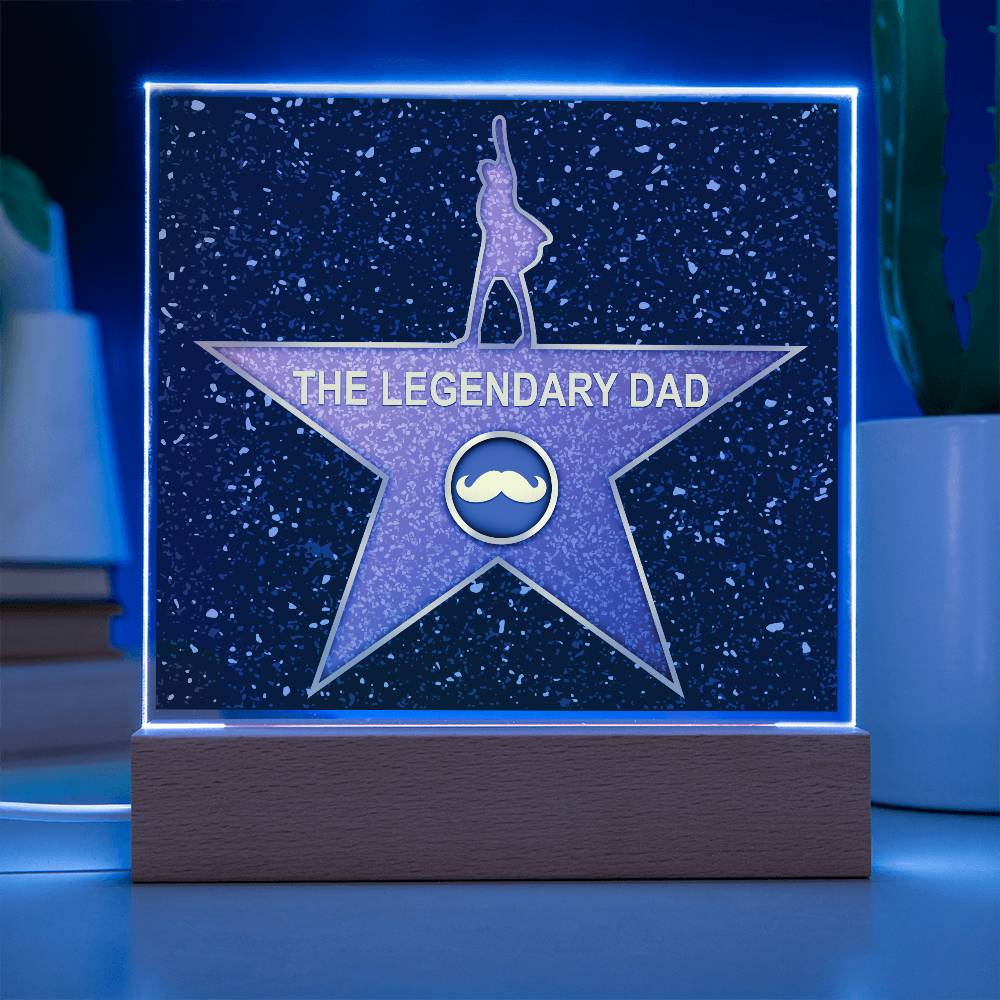 Printed Square Acrylic Plaque, Gift For Dad, Gift for Father, Father's Day Gift