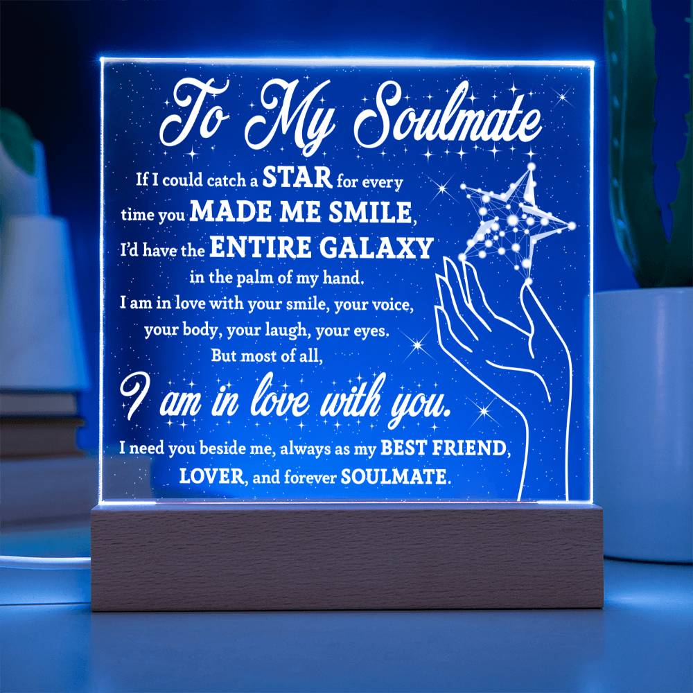 I Am In Love With You- Acrylic Square Plaque