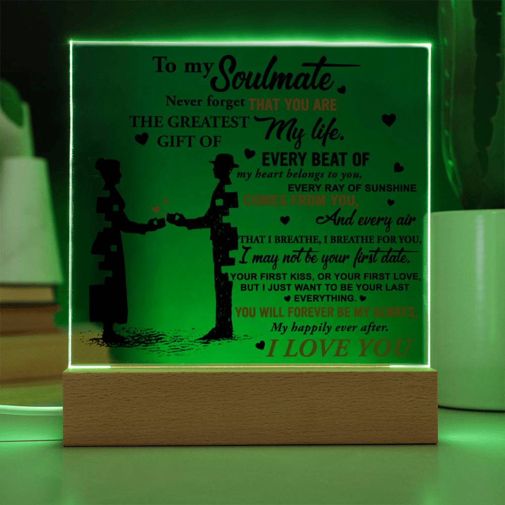 I Love You- Acrylic Square Plaque