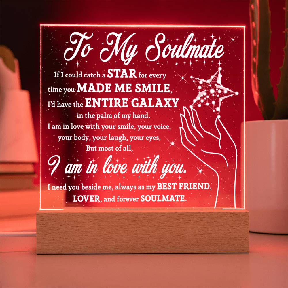 I Am In Love With You- Acrylic Square Plaque