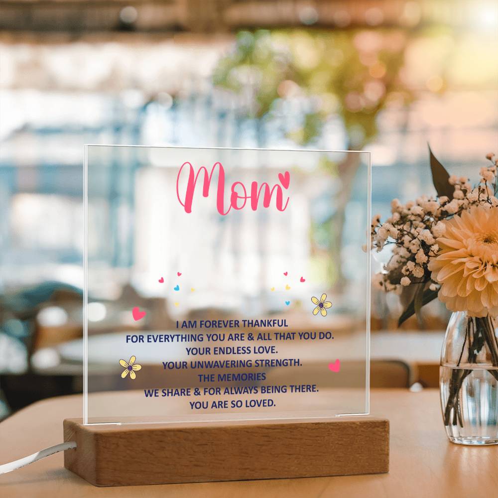 Keepsake Acrylic Bundle - Mom, I am forever thankful