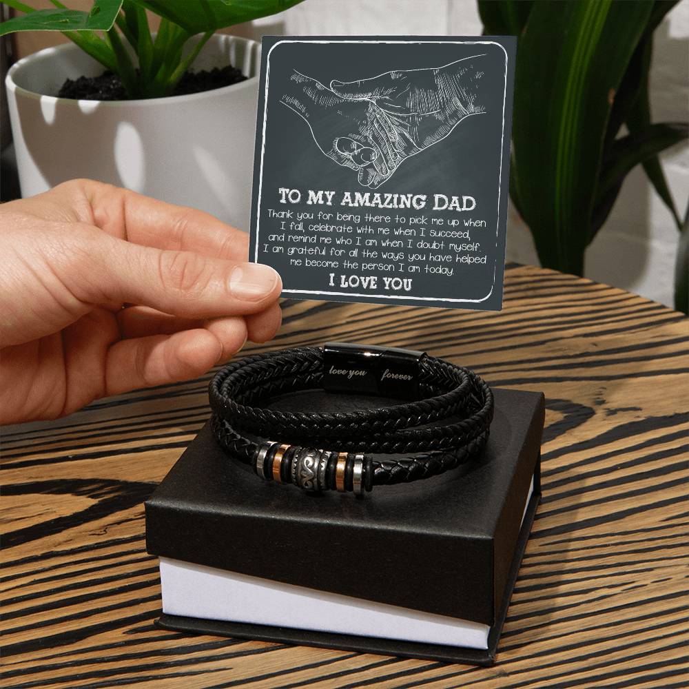 Vegan Leather Bracelet Gift For Dad, Gift For Father, Father's Day Gift