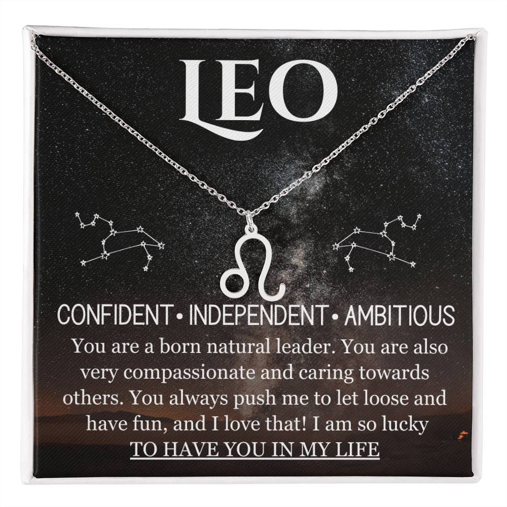 Leo-Zodiac Symbol Necklace