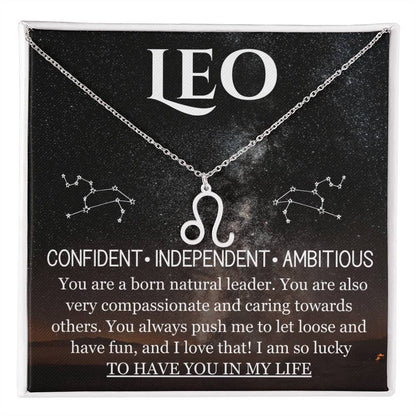 Leo-Zodiac Symbol Necklace