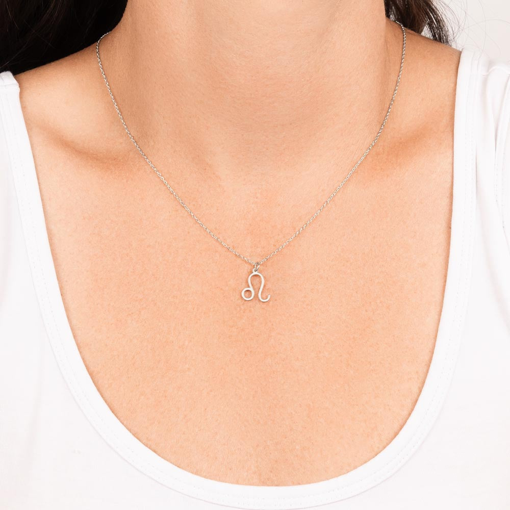 Leo-Zodiac Symbol Necklace