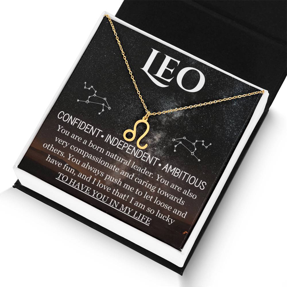 Leo-Zodiac Symbol Necklace