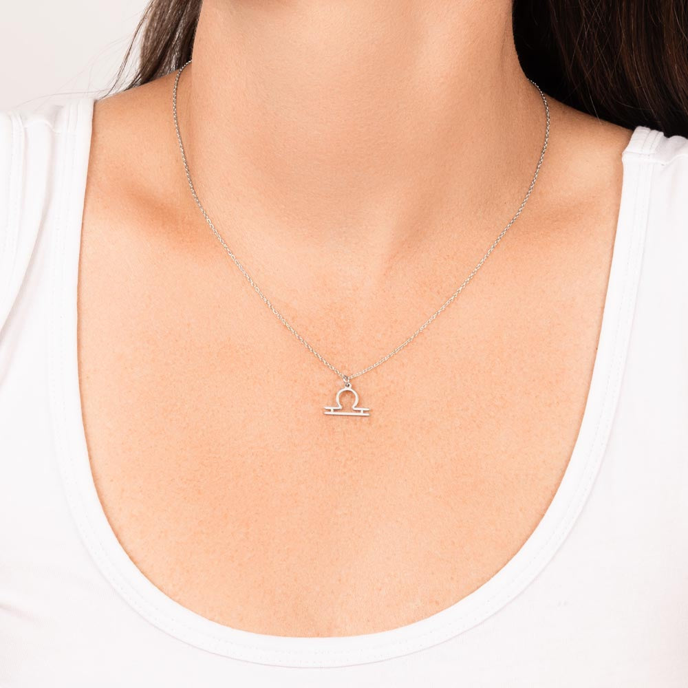 Libra- Zodiac Symbol Necklace