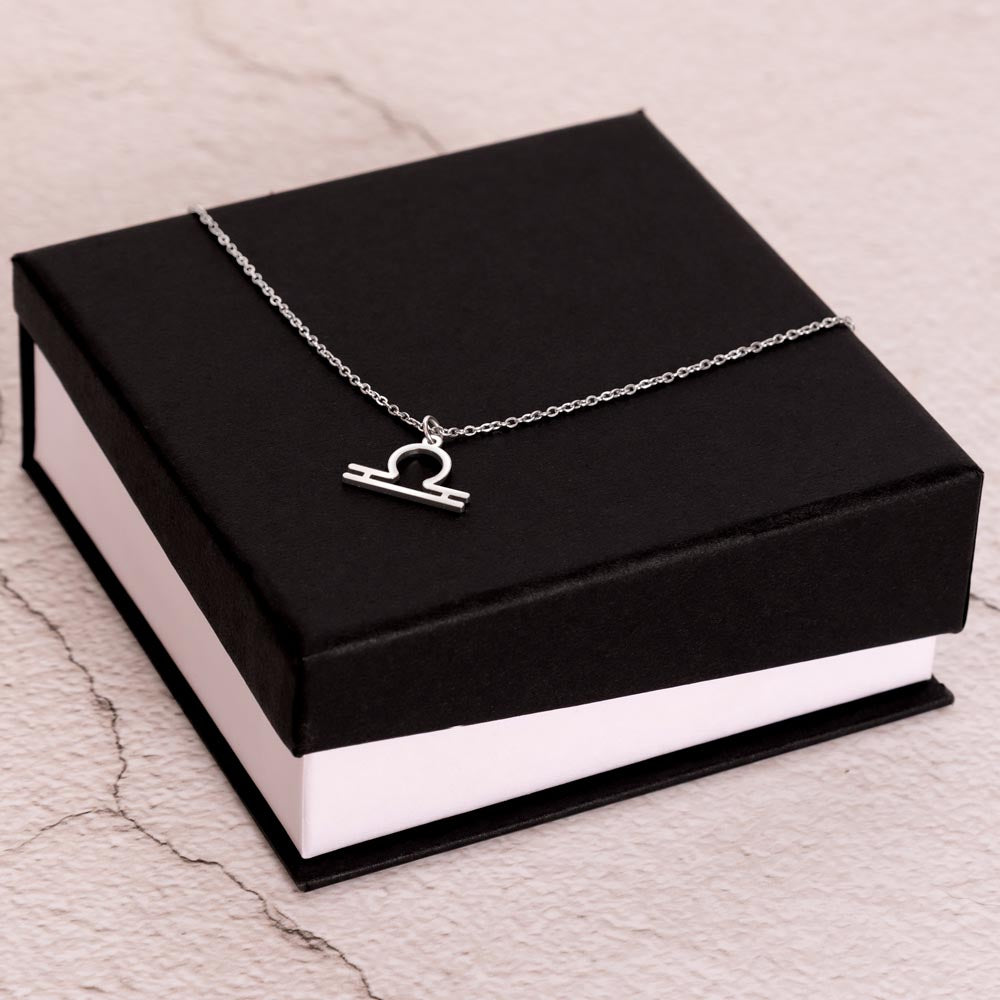 Libra- Zodiac Symbol Necklace