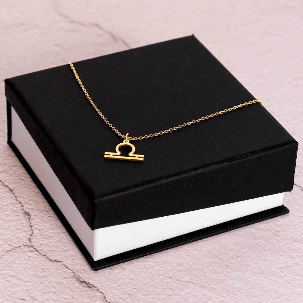 Libra- Zodiac Symbol Necklace