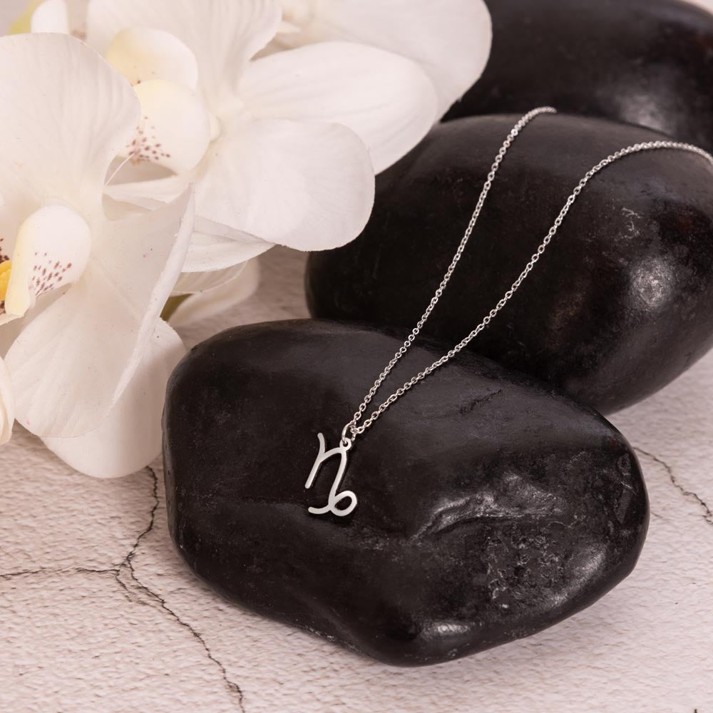 Capricorn- Zodiac Symbol Necklace