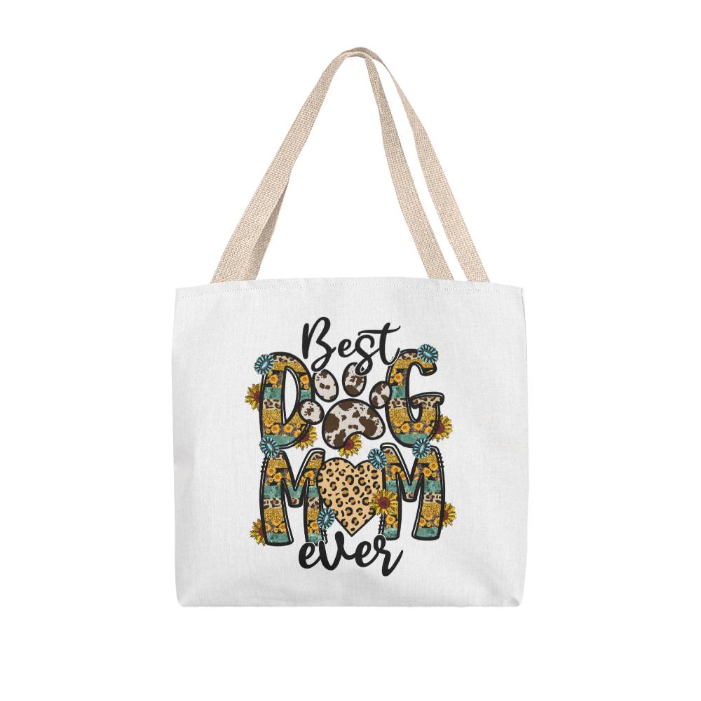 Dog Love Mom: Personalized Classic Tote - Perfect Gift for Your Fur-Loving Mom,Gift for Mom, Gift For Mother