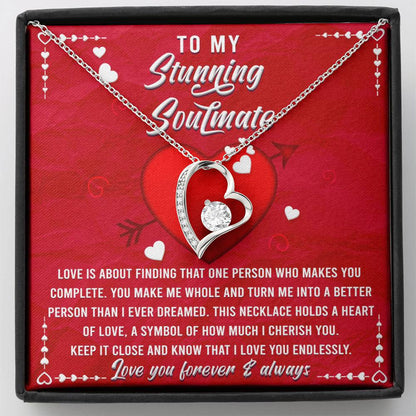 Love You Forever- Forever Love Necklace - Gift For Soulmate- Gift For Wife