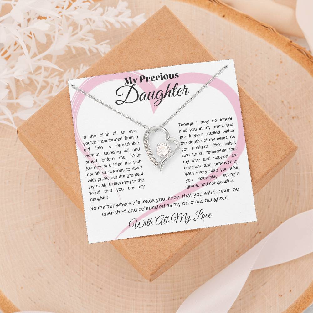 Timeless Love: Forever Love  Necklace, gift for daughter, to my daughter gift