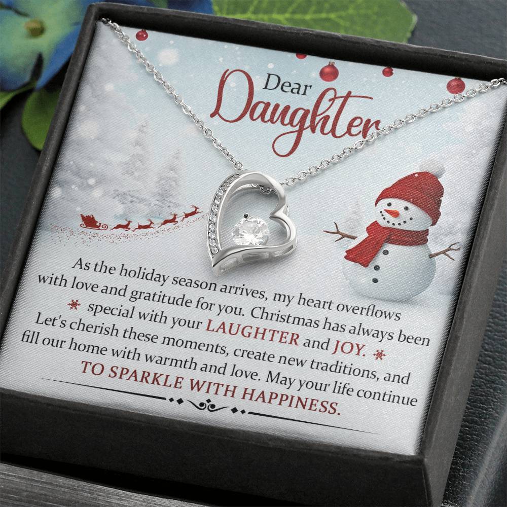 May Your Life  Sparkle  With Happiness-  Gift for Daughter- Pendant Necklace