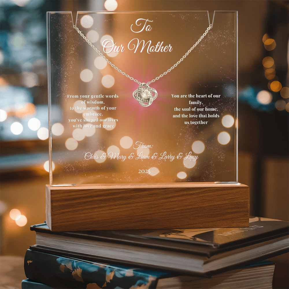 Glowing Tribute to the Heart of Our Family-Gift for Mother, Ma Ma, Mom