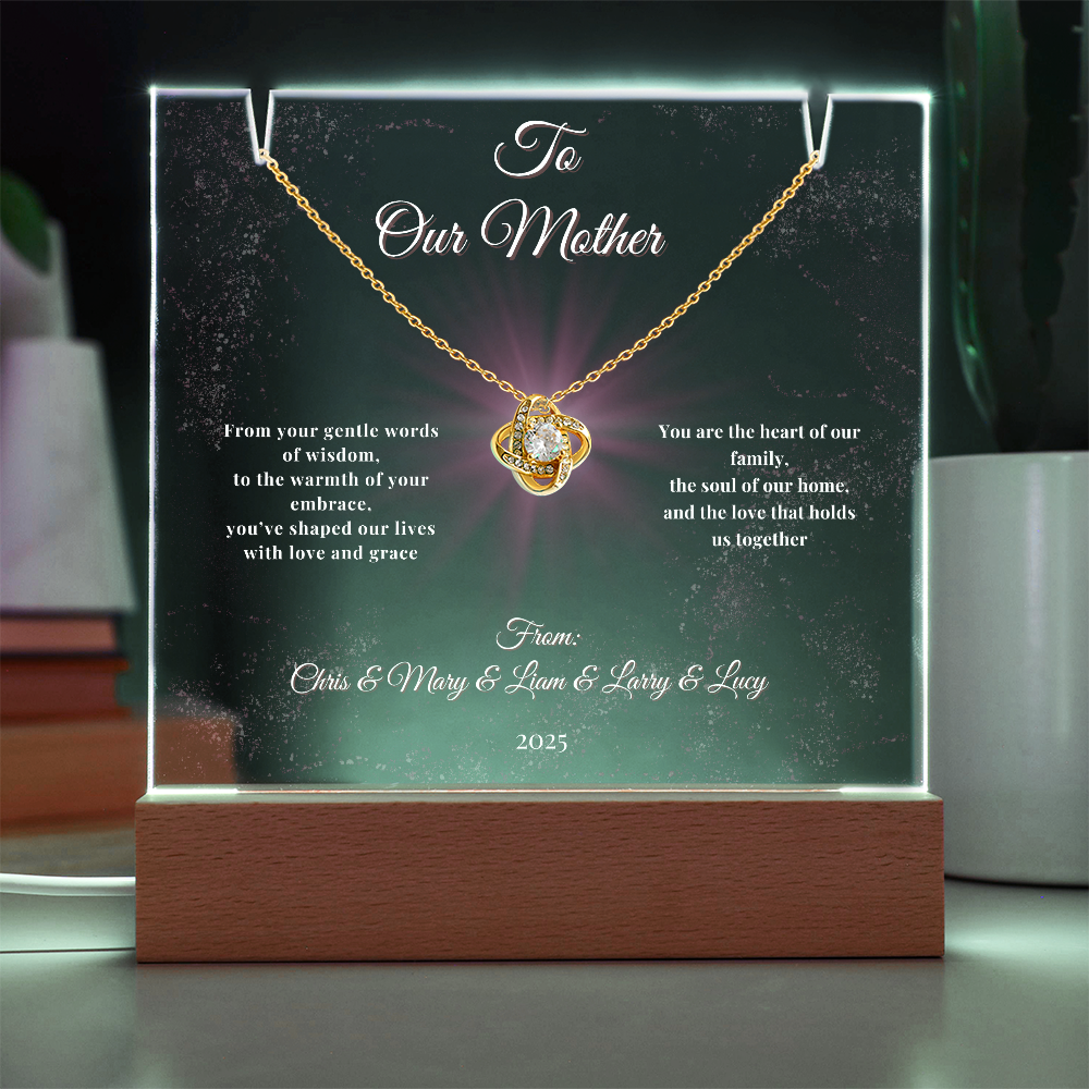 Glowing Tribute to the Heart of Our Family-Gift for Mother, Ma Ma, Mom