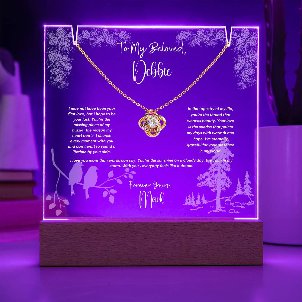 Personalized Keepsake Acrylic to my wife, to my soulmate gift, romantic , birthday, anniversary, Chirstmas Gift.