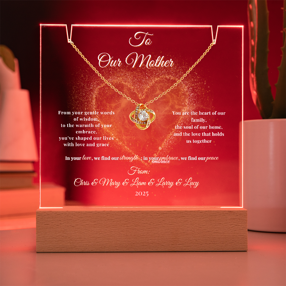 "Forever Glowing: The Light of a Mother's Love- Gift For Mother, Gift For mama, Gift for Mom