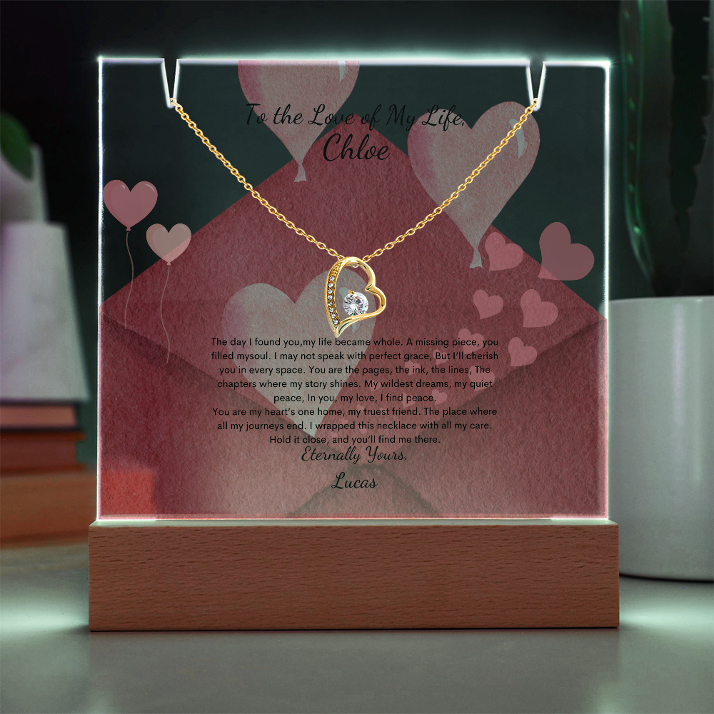 Where Love Lasts Forever – Necklace & Sentimental Keepsake