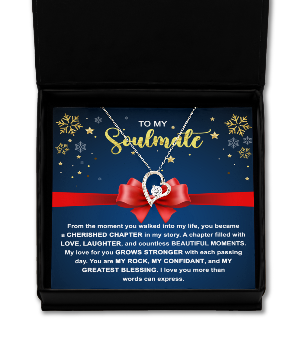 To My Soulmate - Heart Pendant Necklace